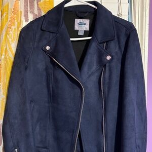 Old Navy Suede Bomber Jacket